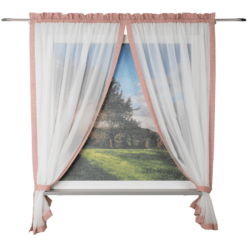 Bebes Collection Be Be 's Collection Szalik Do Pętli Zasłonowej 2 Szt. Star Terra 100x170 Cm