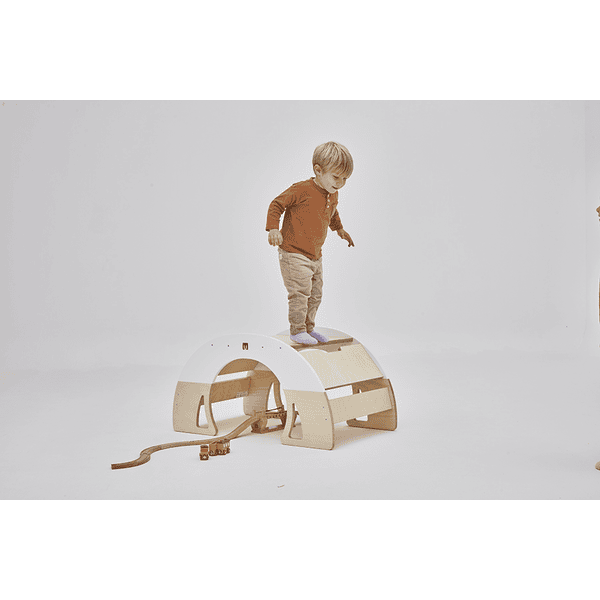 Bianconiglio Kids® Bianconiglio Kids ® Stolik Bujany DONDO Wielofunkcyjny Biały/natura - obrazek 4