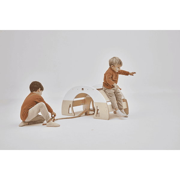 Bianconiglio Kids® Bianconiglio Kids ® Stolik Bujany DONDO Wielofunkcyjny Biały/natura - obrazek 5