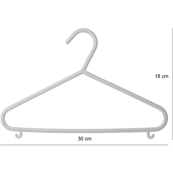 BIECO Wieszaki Na Garderobę 8 Szt. Szary - obrazek 5