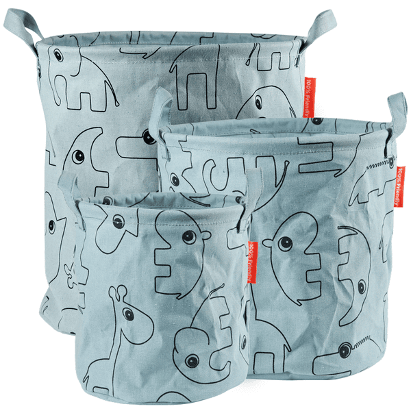 Done By Deer ™ Kosze Magazynowe Kontur 3 Częściowy, Niebieski - obrazek 2