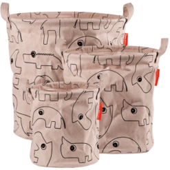 Done By Deer ™ Kosze Magazynowe Kontur 3 Częściowy, Różowy