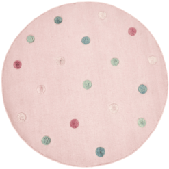 Dywan Dziecięcy LIVONE COLOR MOON Różowy/multi 130 Cm Okrągły