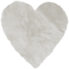 Heitmann Dywanik Z Jagnięcej Skóry HEART, Biały