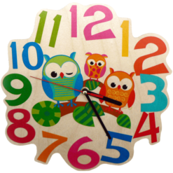 HESS Kwarcowy Zegar ścienny Sowy