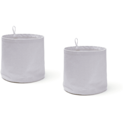 Kids Concept ® Okrągłe Pudełka Do Przechowywania Wykonane Z Tkaniny, Fioletowe