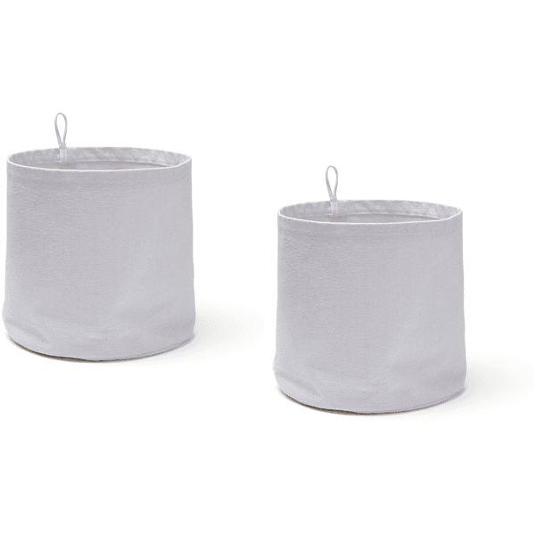 Kids Concept ® Okrągłe Pudełka Do Przechowywania Wykonane Z Tkaniny, Fioletowe