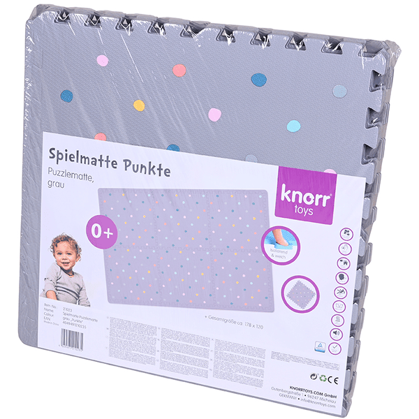 Knorr Toys® Knorr® Toys Miękka Mata Dywanowa Szara - obrazek 5