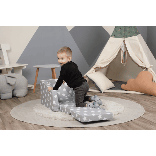 Knorr Toys® Knorr® Toys Single Sofa - "Grey White Stars - obrazek 4