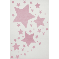 LIVONE Dywan Dziecięcy Kids Love Rugs Starline 120 X 170 Cm, Kolor Kremowy/różowy