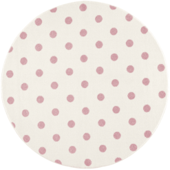 LIVONE Dywanik Dziecięcy Kids Love Rugs CIRCLE, Kremowy/różowy 160 Cm Okrągły