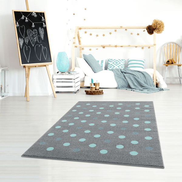 LIVONE Happy Rugs Dywanik Dziecięcy BUBBLE S Silver Grey Mint 100 X 160 Cm - obrazek 5
