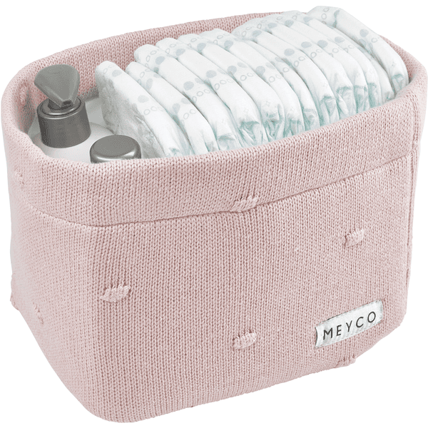 MEYCO Kosz Na Stół Do Przewijania Medium Knots Soft Pink - obrazek 2