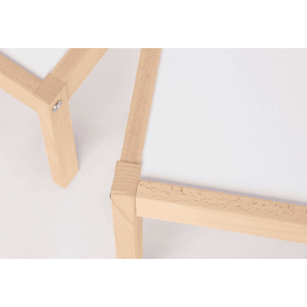 Pinolino Zestaw Stolik I Krzesełka Dla Dzieci Olaf 3-częściowy, Natura/biały - obrazek 3