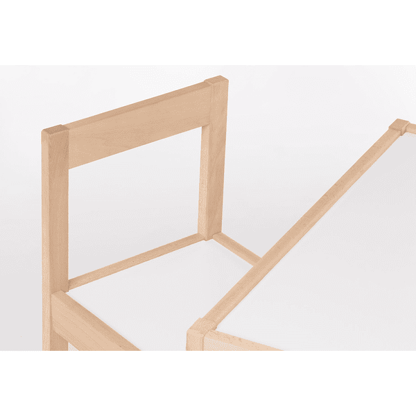 Pinolino Zestaw Stolik I Krzesełka Dla Dzieci Olaf 3-częściowy, Natura/biały - obrazek 5