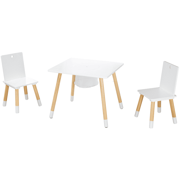 Roba Grupa Siedząca Z Siatką Do Przechowywania Biała