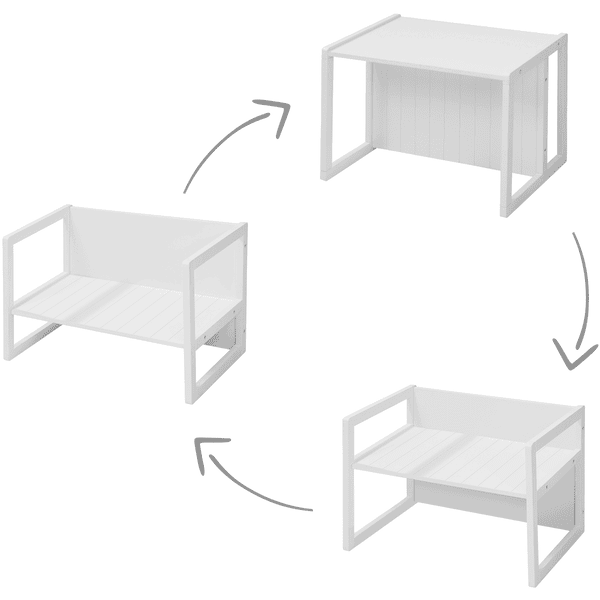 Roba Stoliczek I Krzesło 3w1 Białe - obrazek 2