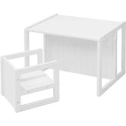 Roba Stoliczek I Krzesło 3w1 Białe