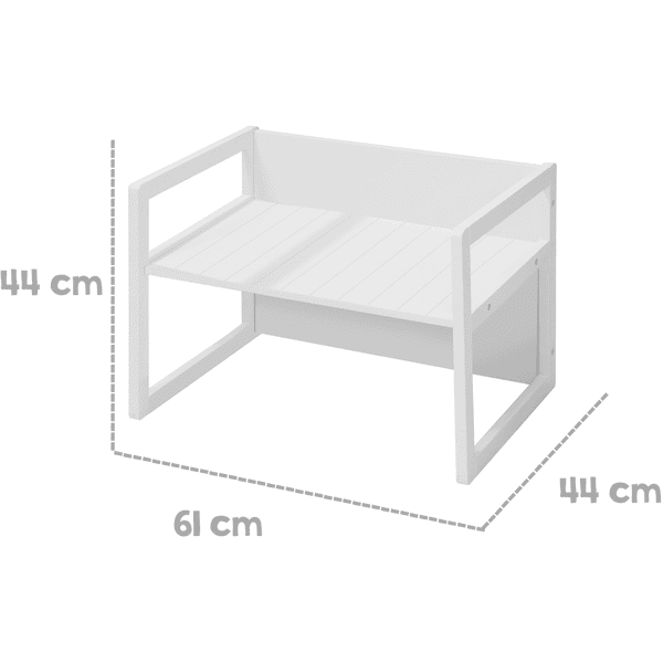 Roba Stoliczek I Krzesło 3w1 Białe - obrazek 4