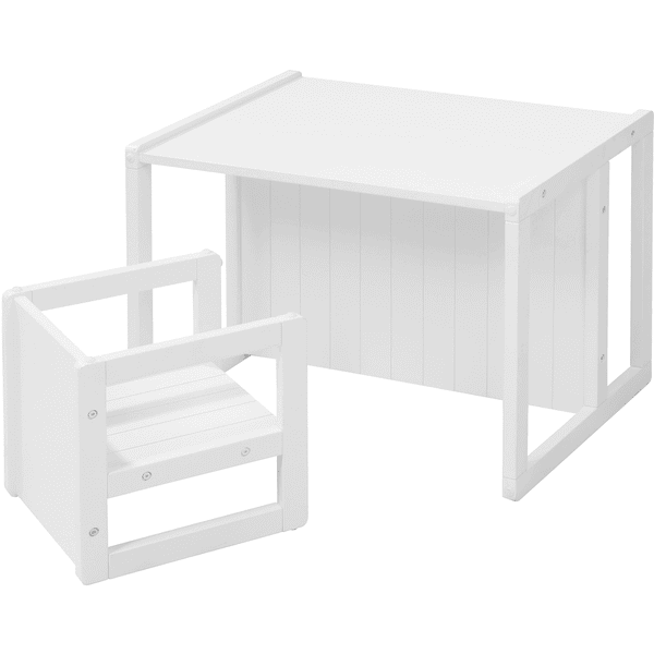 Roba Stoliczek I Krzesło 3w1 Białe