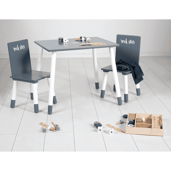 Roba Stolik Z Dwoma Krzesłami Rock Star Baby - obrazek 4