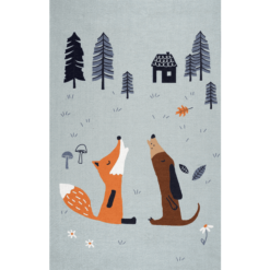 ScandicLiving Dywan Lis I Pies, Grey 100x160 Cm