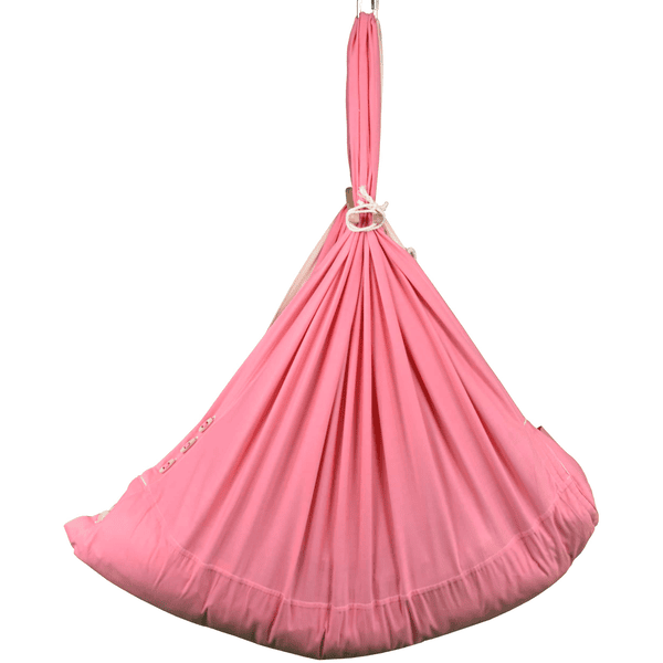 SCHMUSEWOLKE Hamak Dziecięcy Organic Z Materacem Z Wełny Owczej Beige - obrazek 4