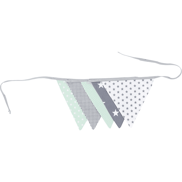 Ullenboom Łańcuch I Tkanina Proporczyka I Tkanina Girl 190 Cm (5 Proporczyków) Szary Mint - obrazek 3