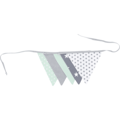 Ullenboom Łańcuch I Tkanina Proporczyka I Tkanina Girl 190 Cm (5 Proporczyków) Szary Mint