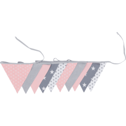 Ullenboom Łańcuch I Tkanina Proporczyka I Tkanina Girl 325 Cm (10 Proporczyków) Szary Rosa