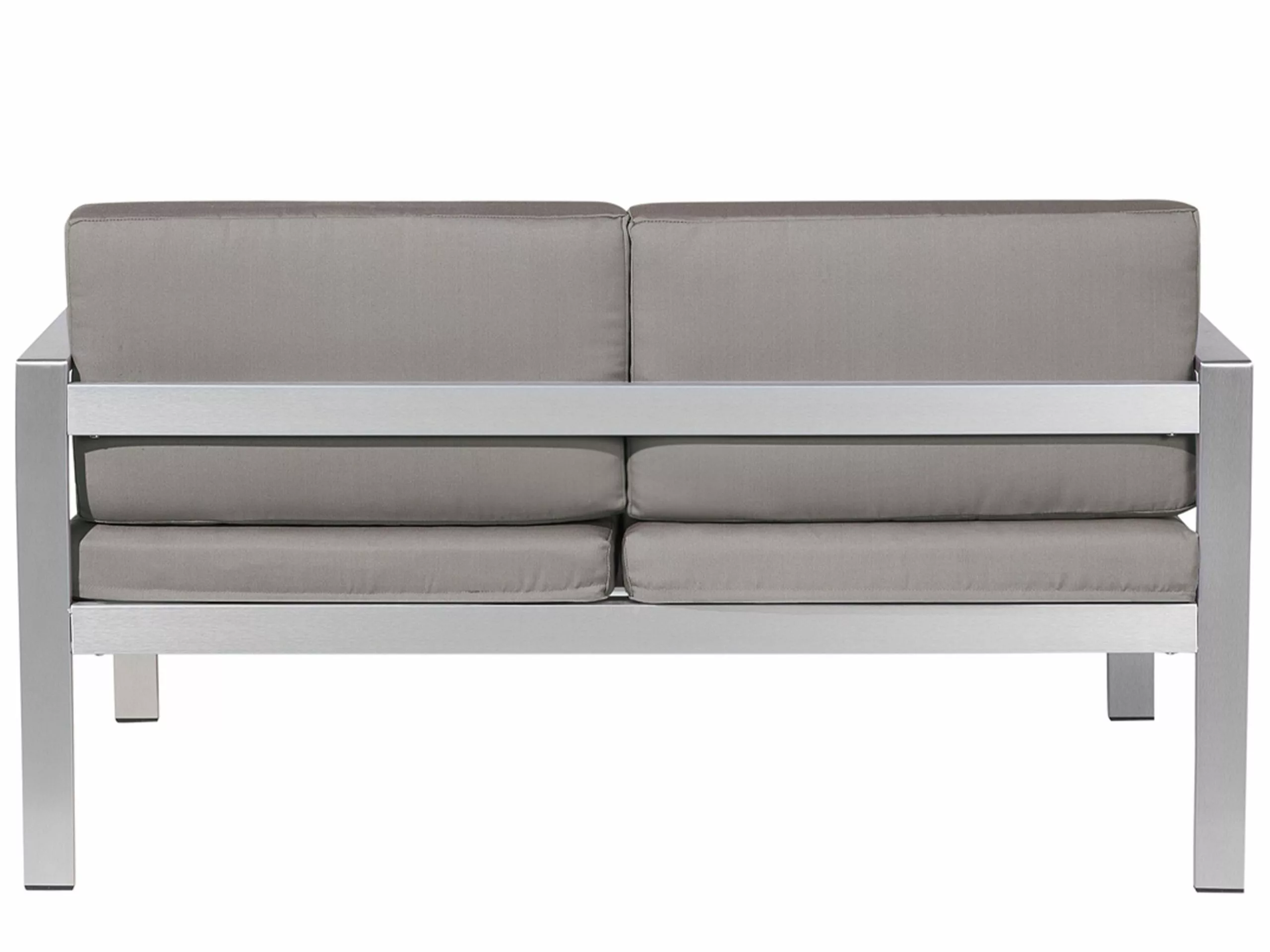 Beliani Zestaw Ogrodowy 4-osobowy Ciemnoszary SALERNO - obrazek 6