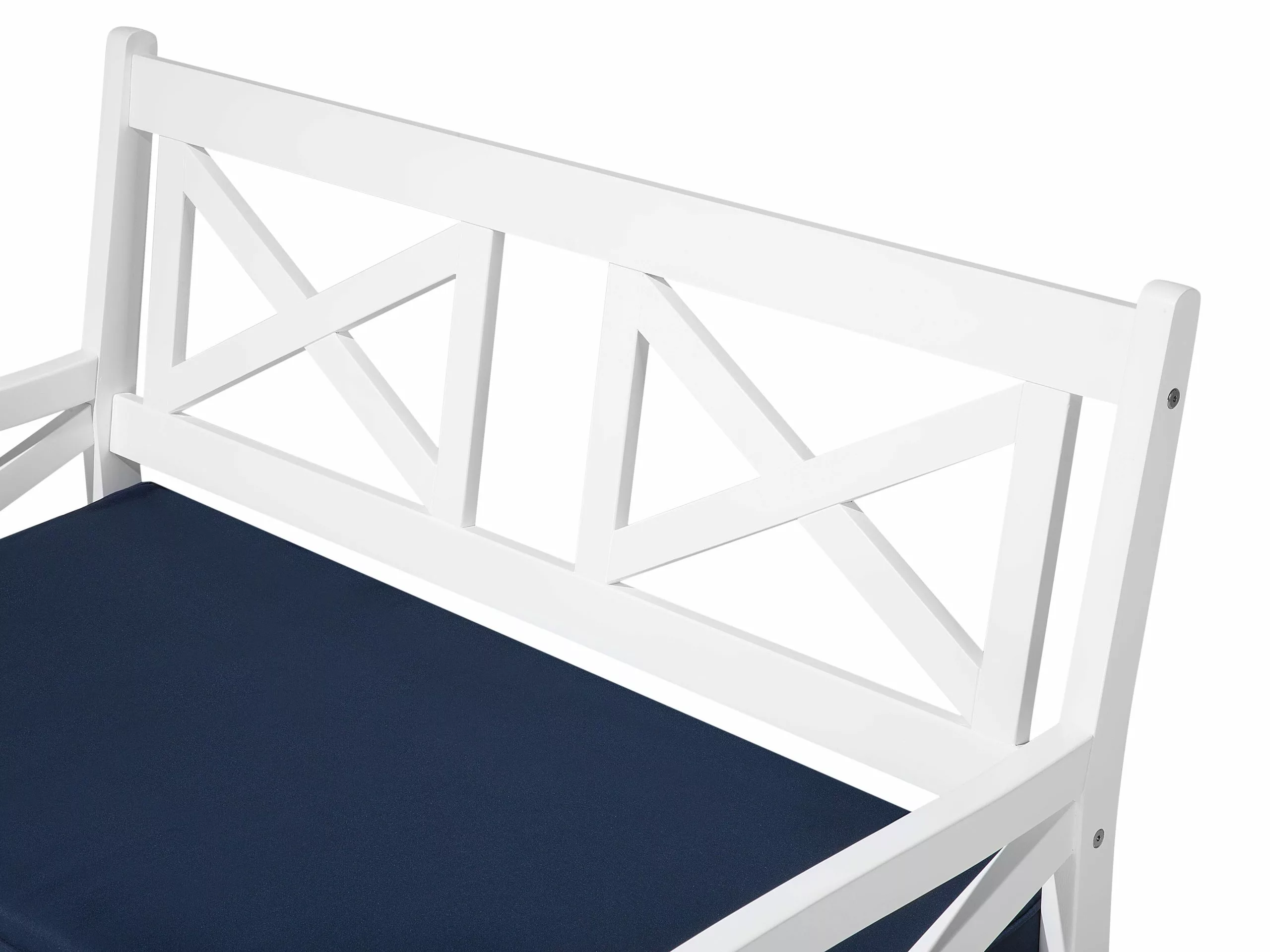 Beliani Zestaw Ogrodowy Drewniany 4-osobowy Biały BALTIC - obrazek 10