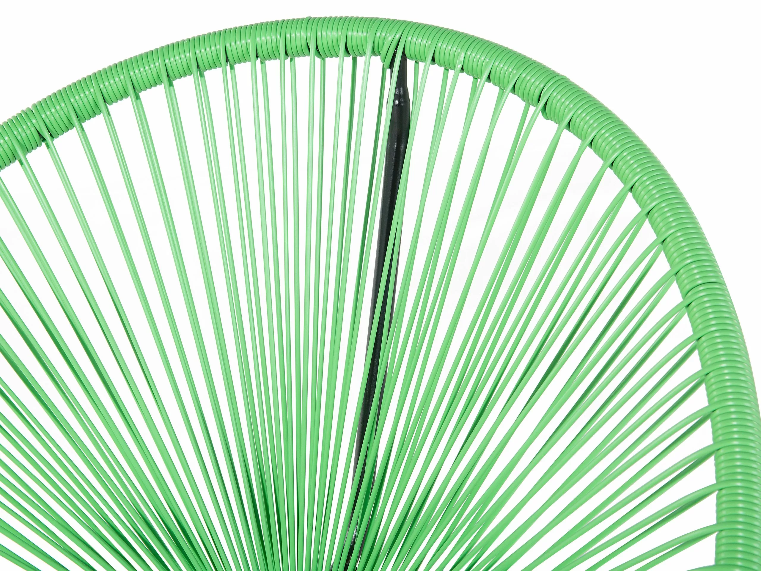 Beliani Krzesło Z Technorattanu Zielone ACAPULCO - obrazek 9