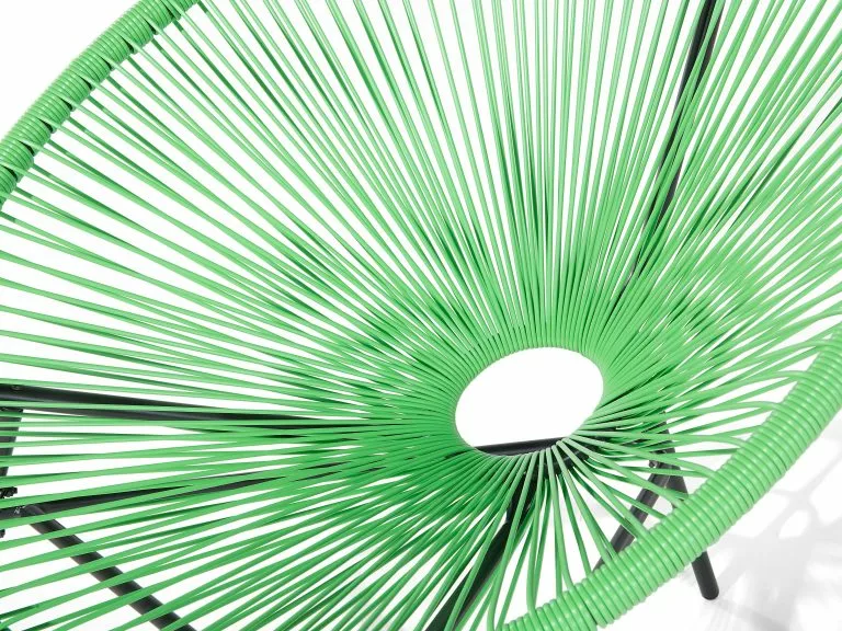 Beliani Krzesło Z Technorattanu Zielone ACAPULCO - obrazek 10