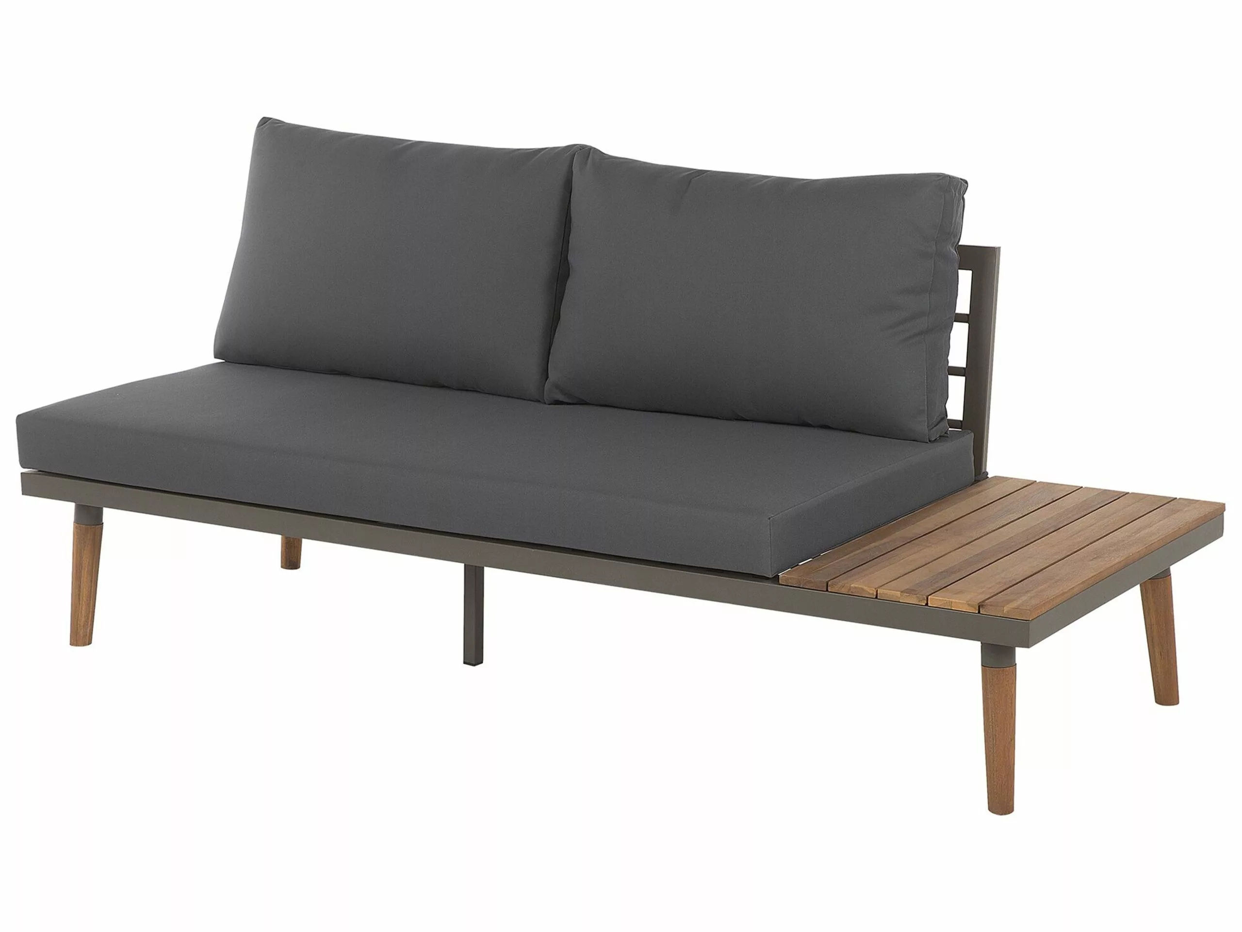 Beliani Zestaw Ogrodowy Drewniany 5-osobowy Szary CORATO - obrazek 9