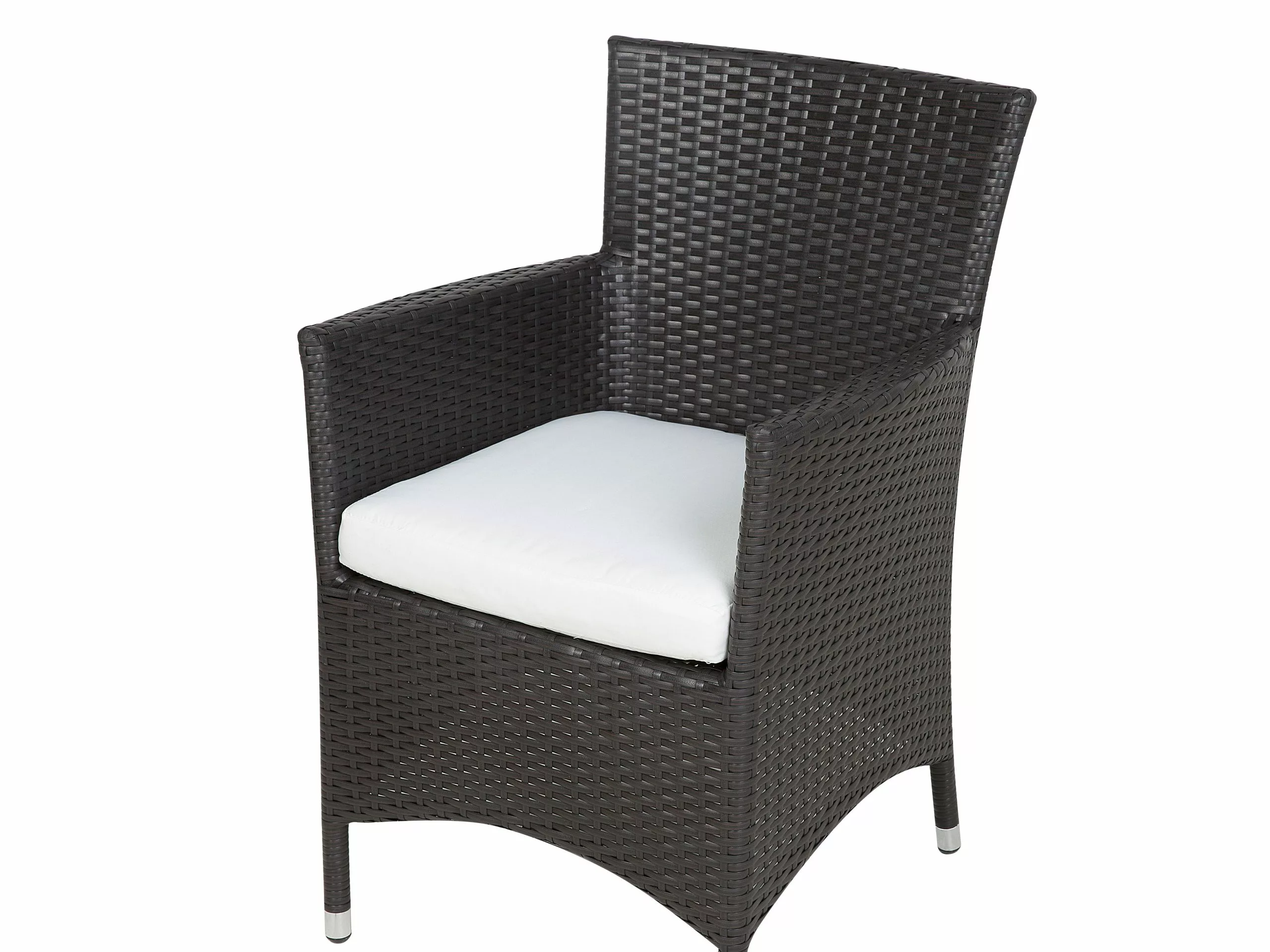 Beliani Zestaw Ogrodowy Z Technorattanu Stół I 8 Krzeseł Ciemnobrązowy ITALY - obrazek 7