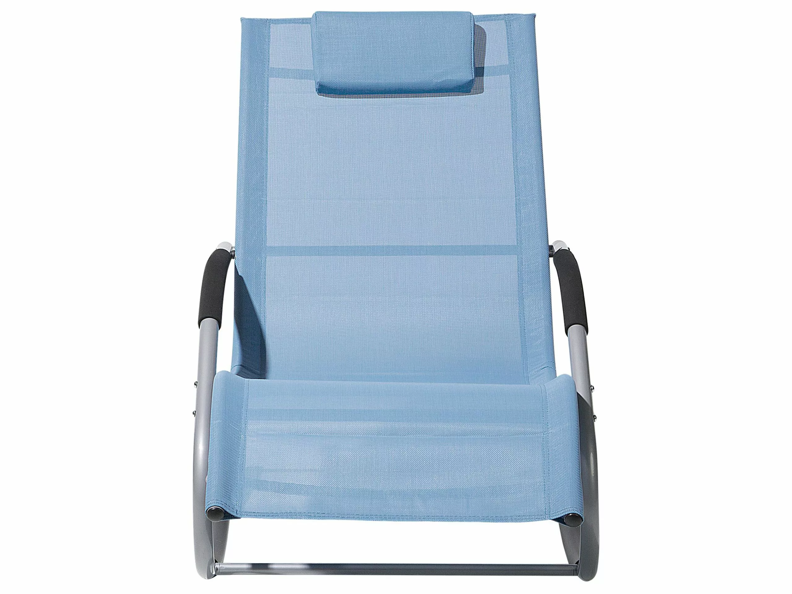 Beliani Leżak Ogrodowy Bujany Niebieski CARANO - obrazek 4