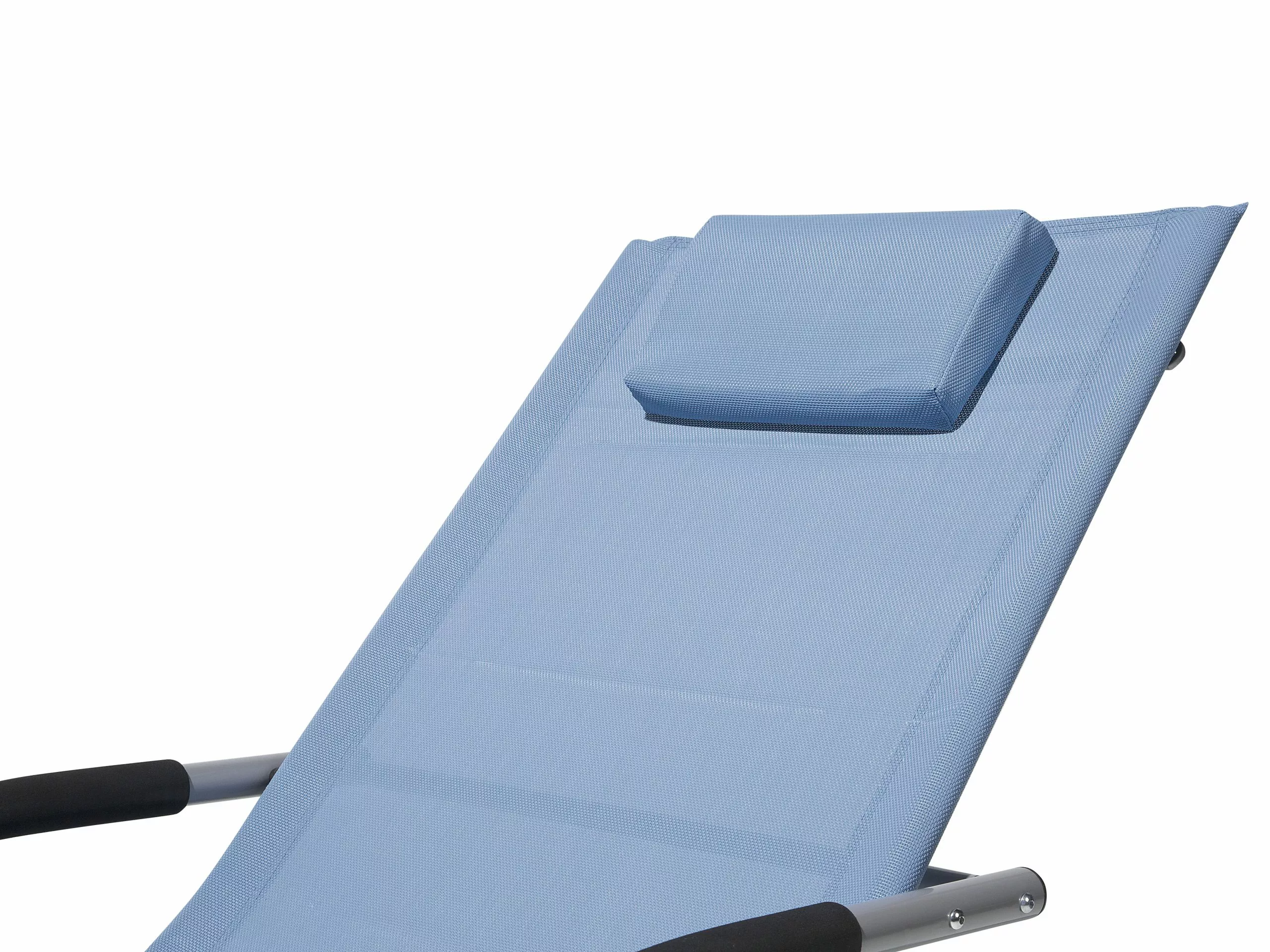 Beliani Leżak Ogrodowy Bujany Niebieski CARANO - obrazek 7