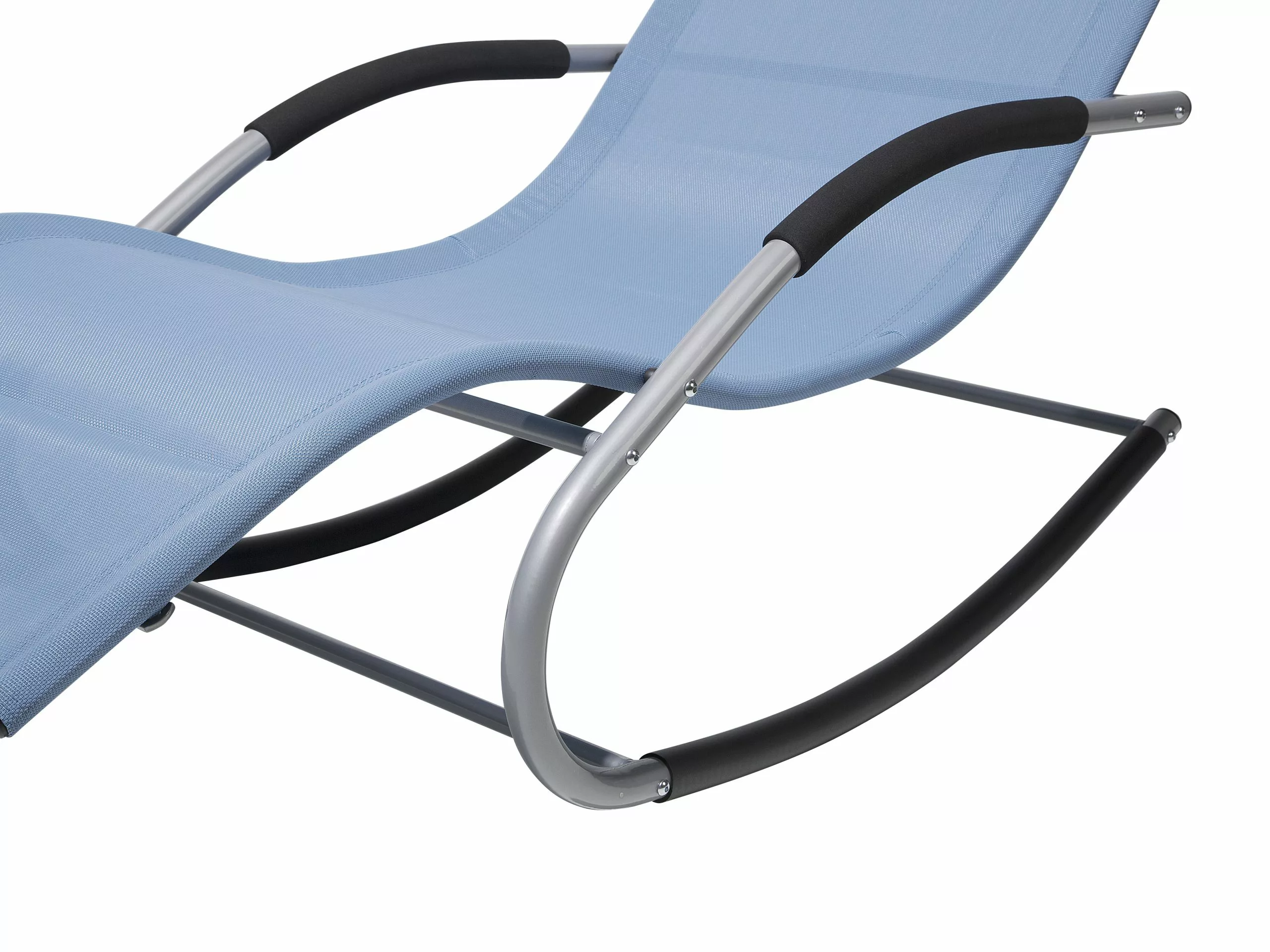 Beliani Leżak Ogrodowy Bujany Niebieski CARANO - obrazek 10