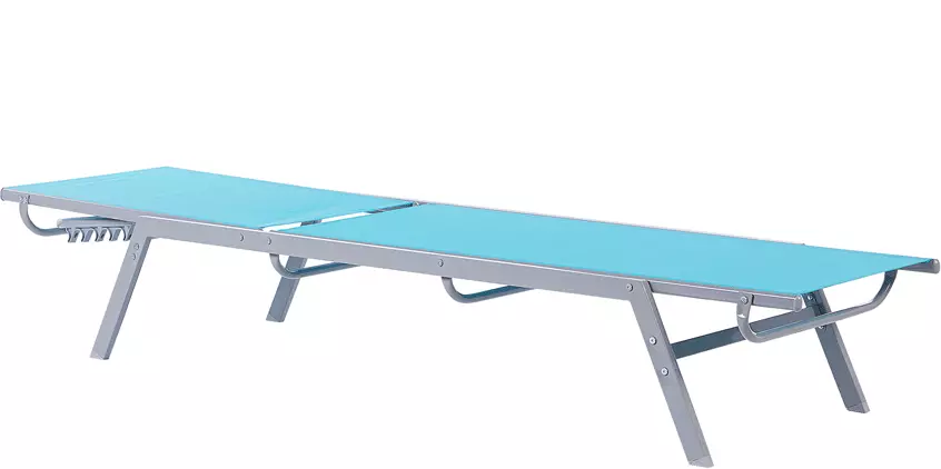 Beliani Leżak Ogrodowy Niebieski NOLI - obrazek 3