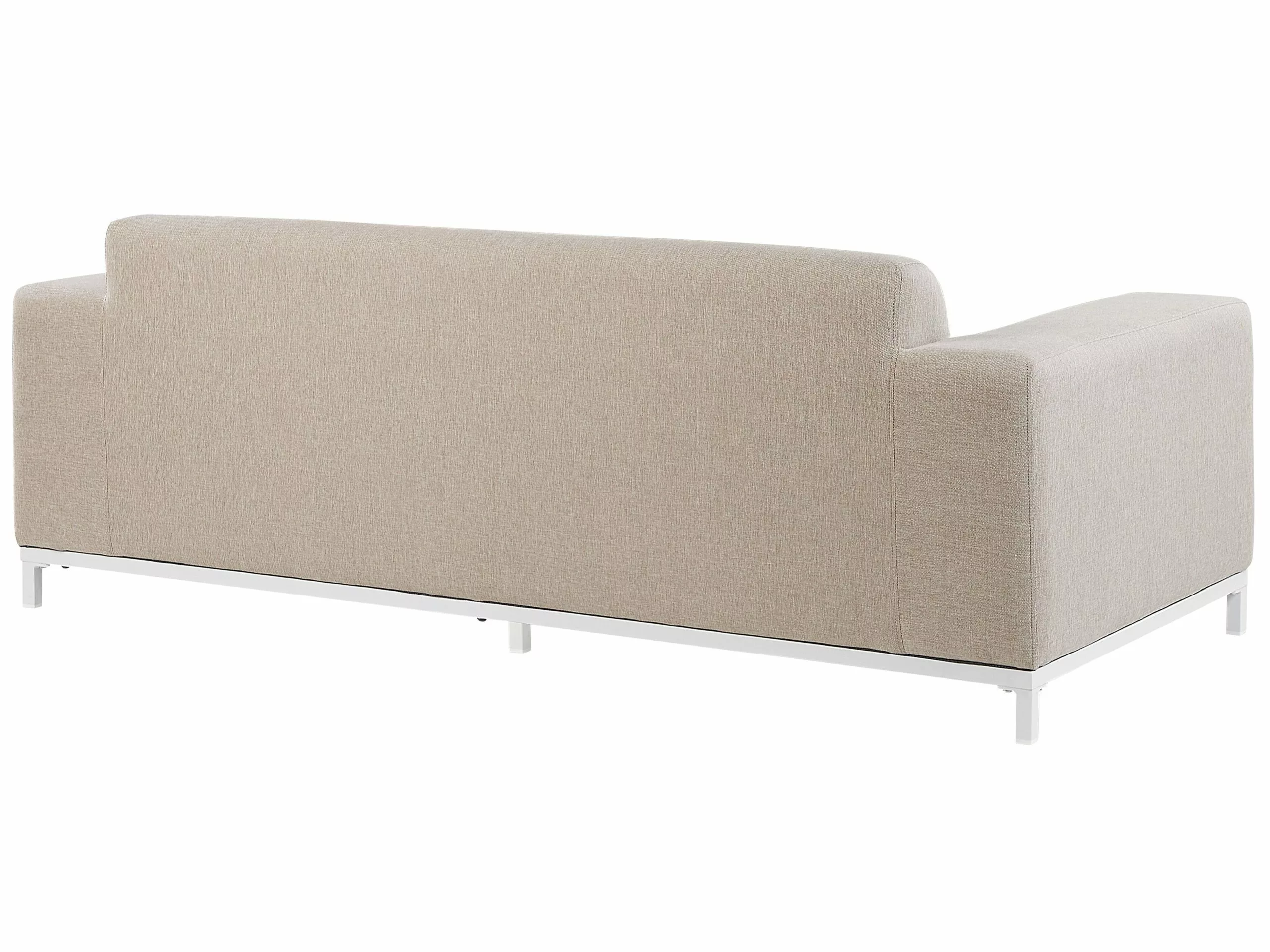 Beliani Sofa Ogrodowa Beżowa Z Białym ROVIGO - obrazek 6