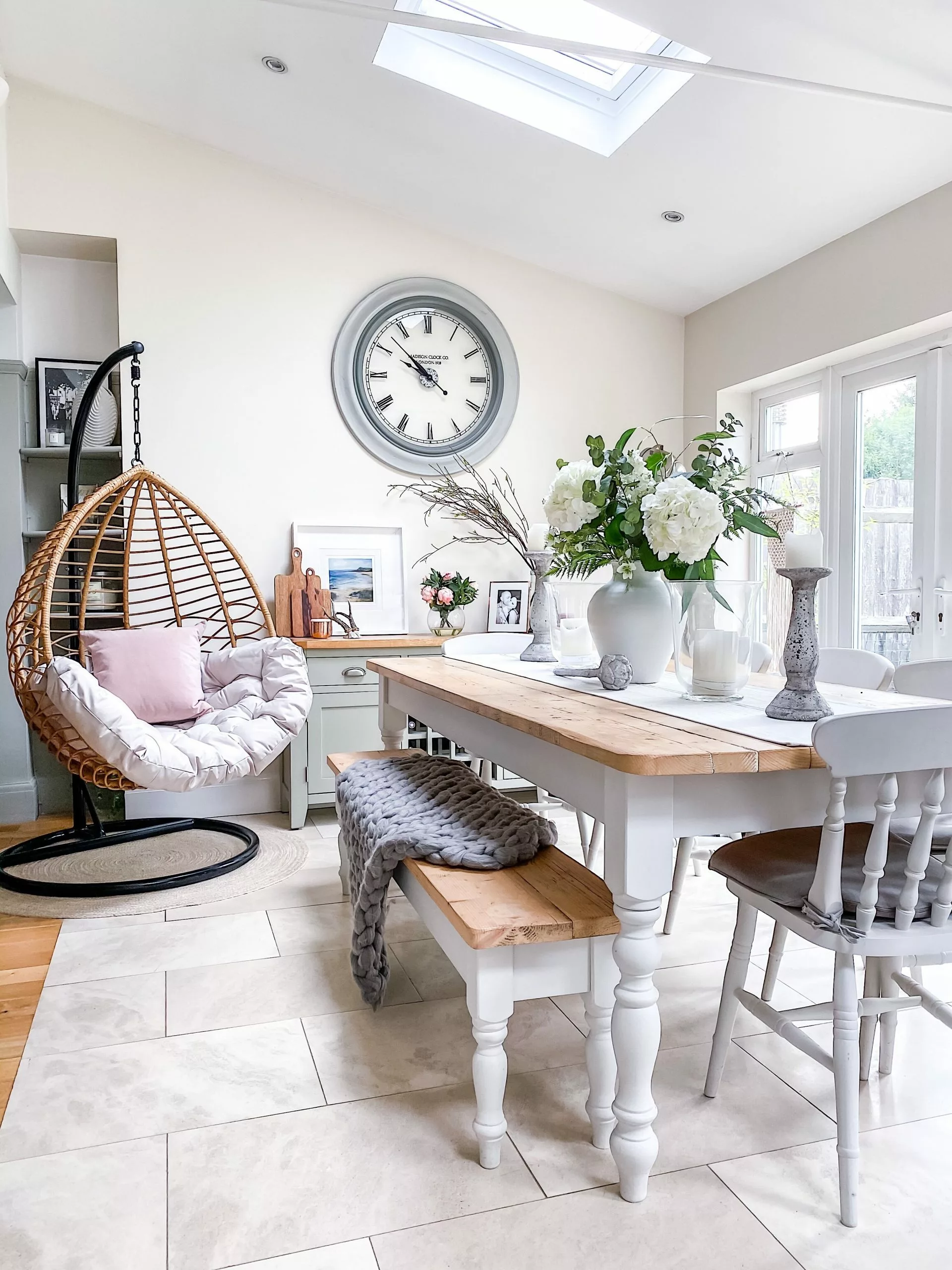 Beliani Fotel Wiszący Ze Stojakiem Z Technorattanu Naturalny ARSITA - obrazek 5