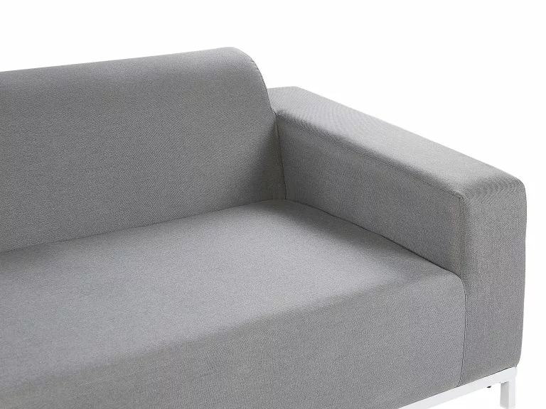 Beliani Sofa Ogrodowa Szara Z Białym ROVIGO - obrazek 6