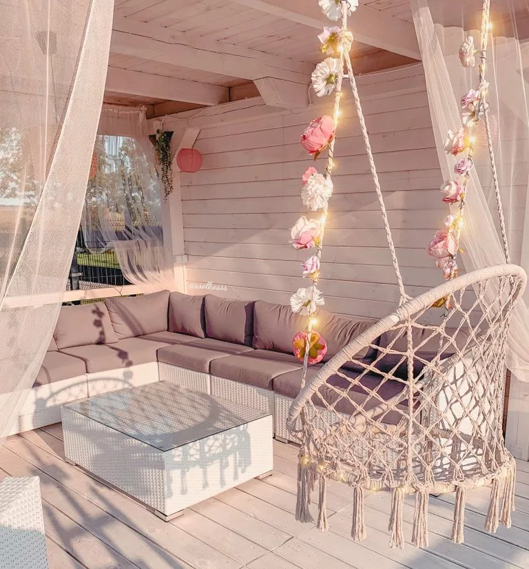 Beliani Zestaw Ogrodowy Z Technorattanu 8-osobowy Lewostronny Biały XXL - obrazek 3