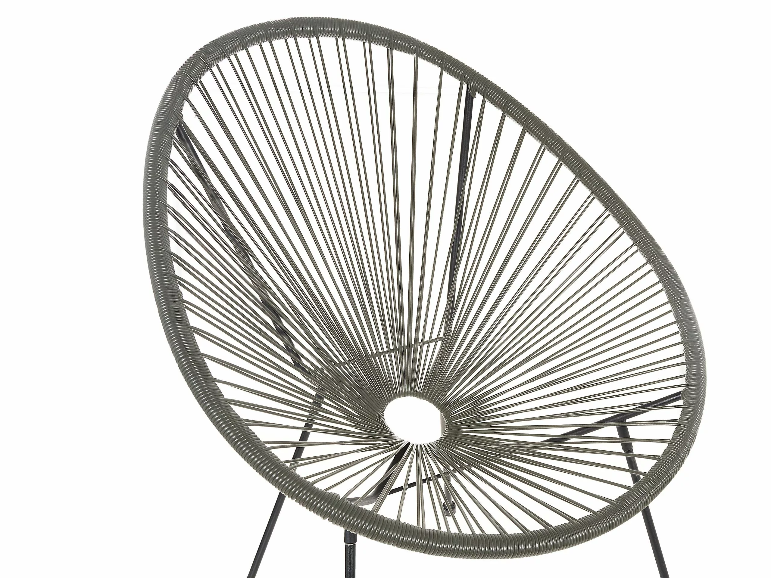 Beliani Zestaw 2 Krzeseł Z Technorattanu Szary ACAPULCO II - obrazek 7