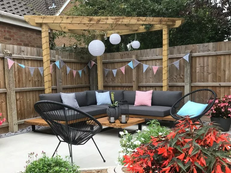 Beliani Zestaw Ogrodowy Drewniany 5-osobowy Szary MYKONOS - obrazek 9