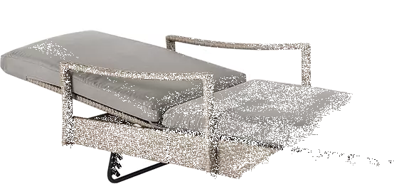 Beliani Leżak Ogrodowy Z Technorattanu Szary VASTO - obrazek 7