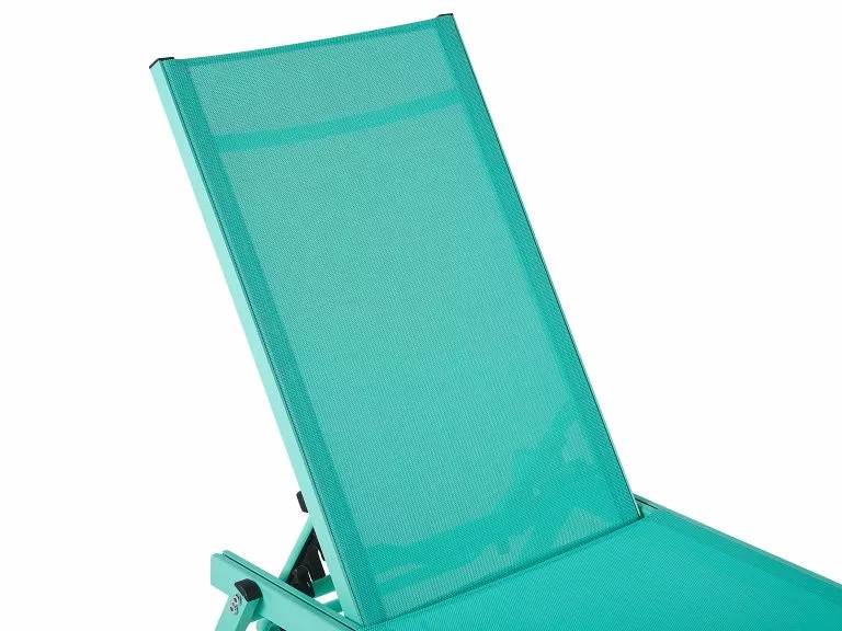 Beliani Leżak Ogrodowy Turkusowy PORTOFINO - obrazek 6