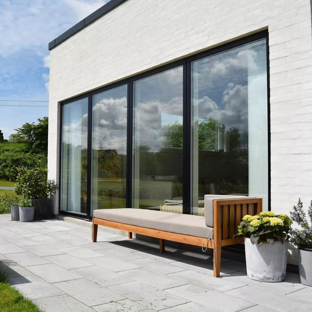 Beliani Zestaw Ogrodowy Drewniany 7-osobowy Szary PATAJA - obrazek 4