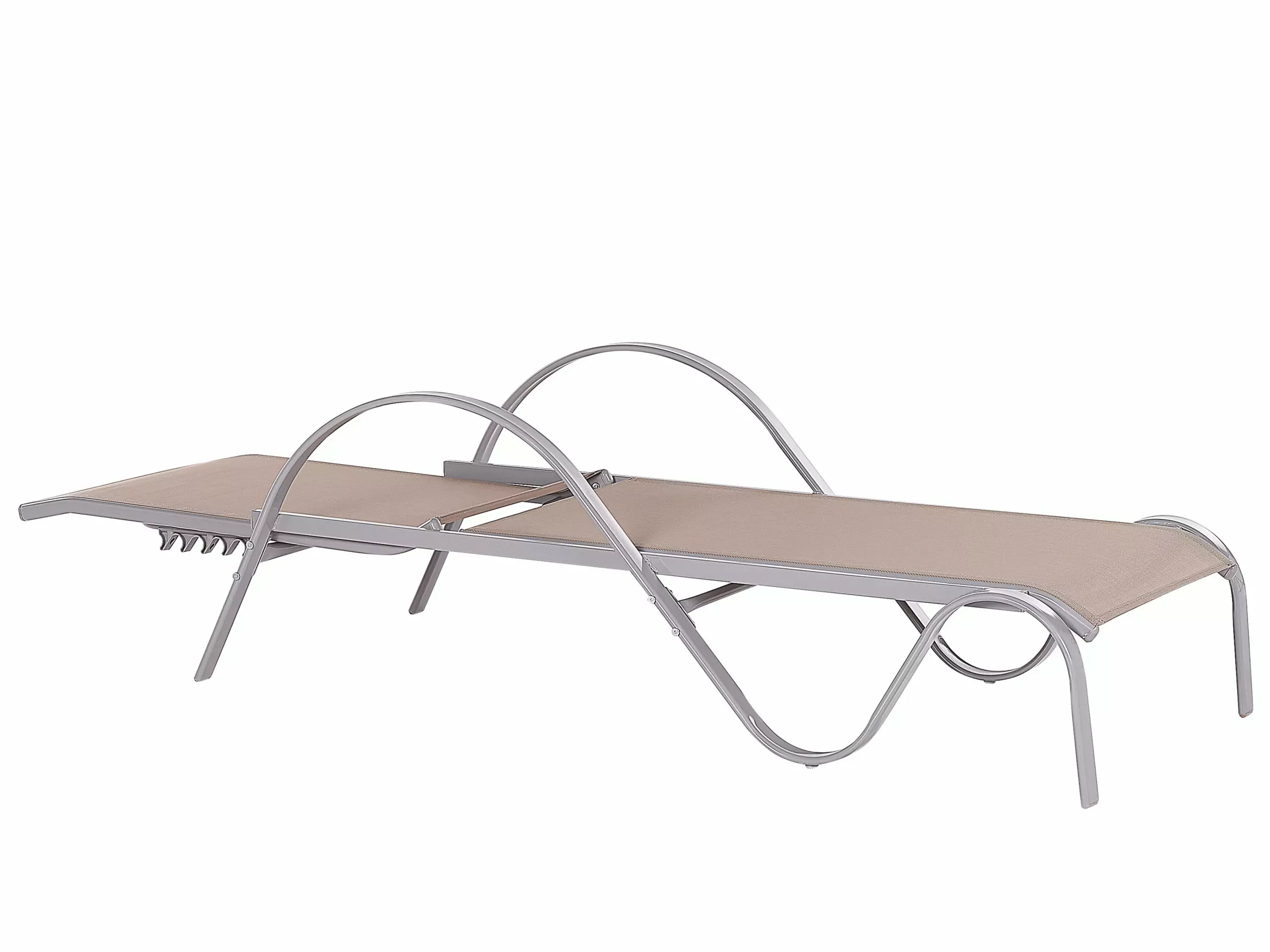 Beliani Leżak Ogrodowy Jasnobrązowy PROCIDA - obrazek 3